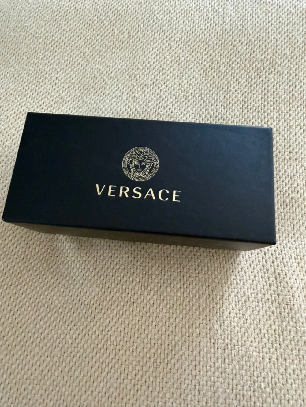 Versace MOD 4466-U Black Gold Medusa Head Frame Sunglasses 54-19 140 With Box